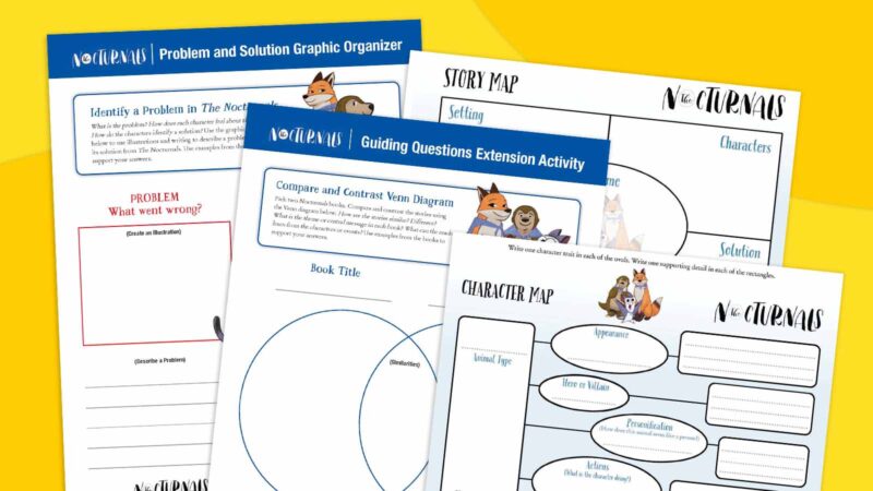 The Nocturnals book worksheets
