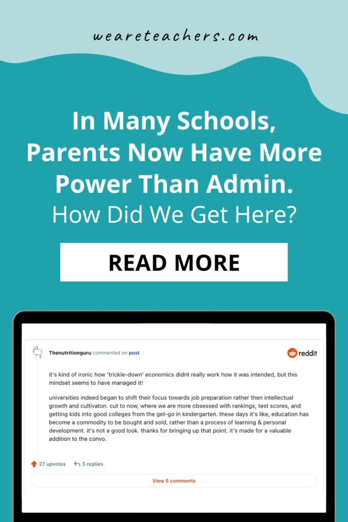 Parents have more power than ever in schools. How did this happen? Teachers speculate on the shifts that brought us here.