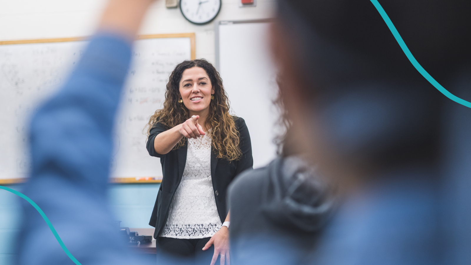 Teacher with strong classroom management middle school